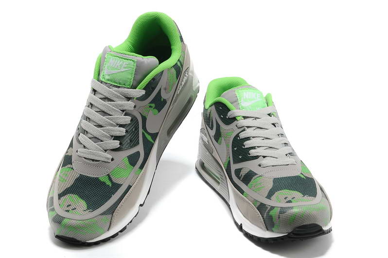 Nike Air Max 90 Chaussures Hommes pre TAPE LT Gris DK Blue Grass vert (3)